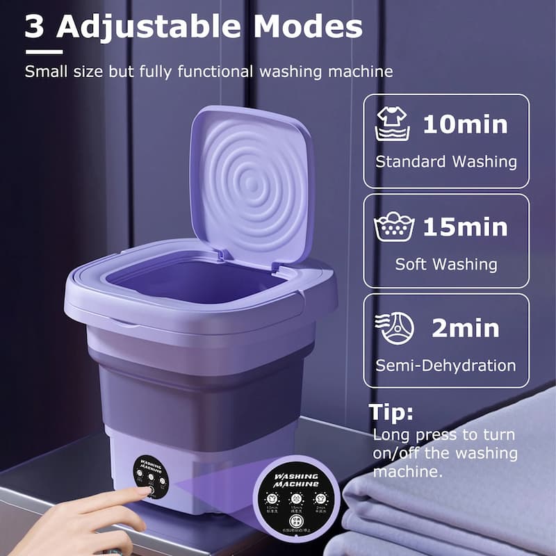 Mini Portable Washing Machine – Foldable Washing Machine